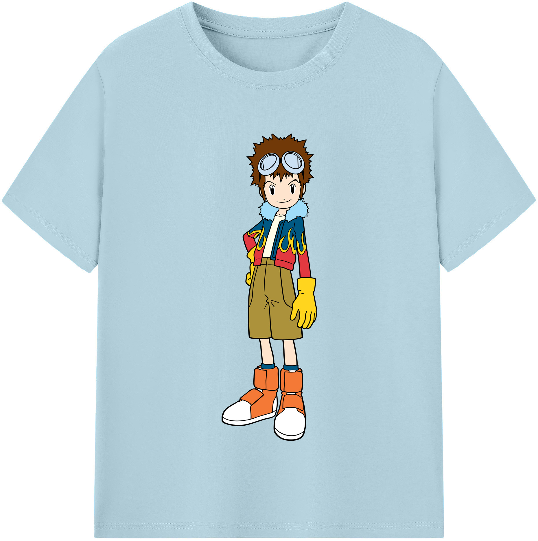 （画像用） Digimon デジタルモンスター/デジモン 綿100％半袖Tシャツ（フロントプリント）